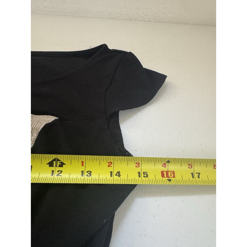 Anthropology Eva Franco Dress Size 6 Black Tan Fit Flare Preppy Academia - Picture 9 of 11